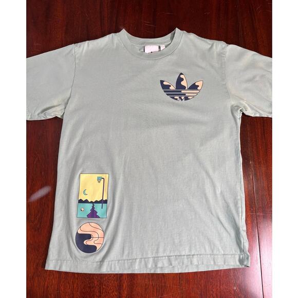 Adidas Originals Surreal Summer T-Shirt Men's Medium Pastel Graphic Basketball - Picture 1 of 8